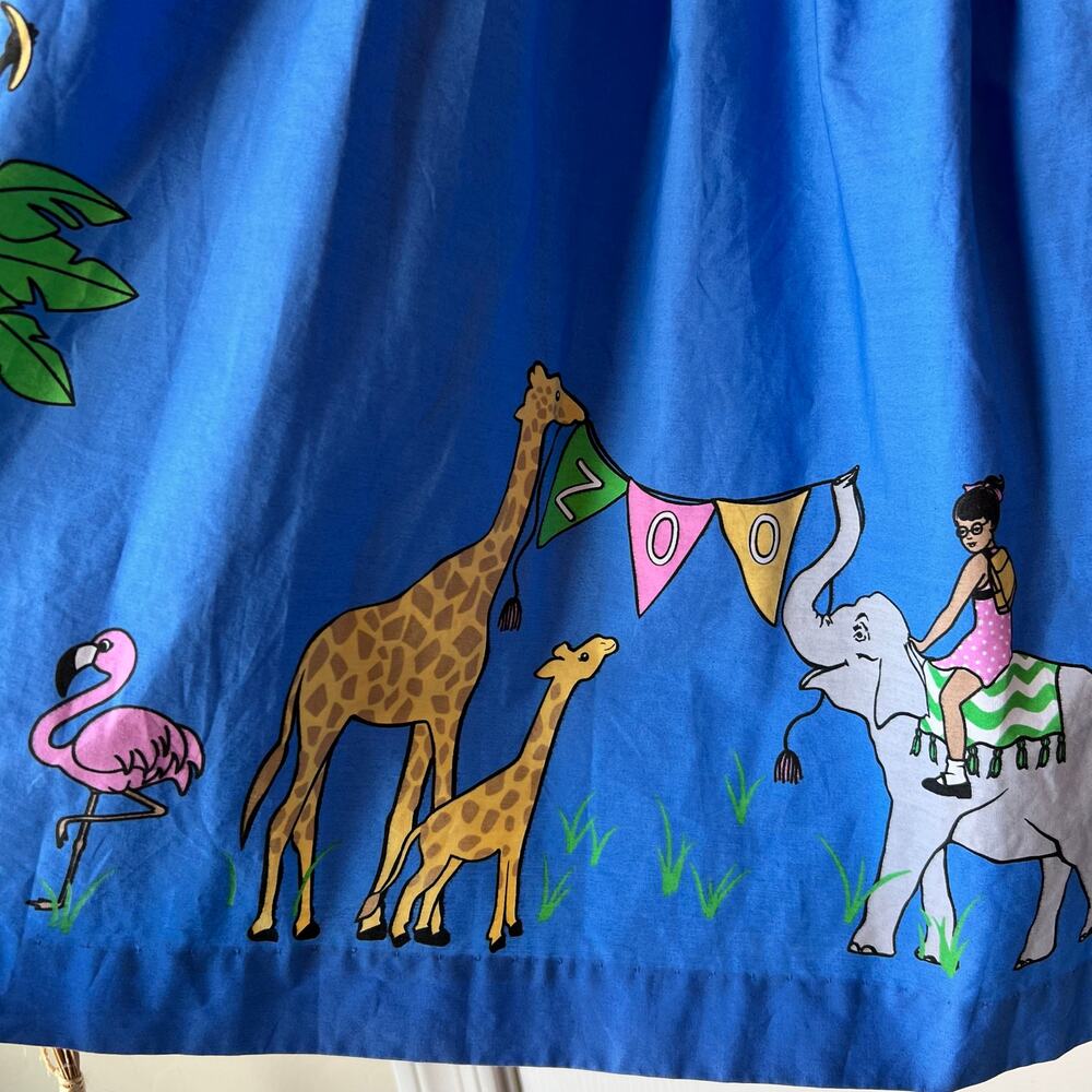 Eleanor Rose Field Trip Zoo Animals Gigi Dress - Picture 4 of 10